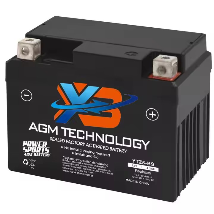 XXB ATV Battery Silicone YTX4L-BS for E-Ton AXL, TXL, NXL, RXL 50 and 90cc 1999-2003