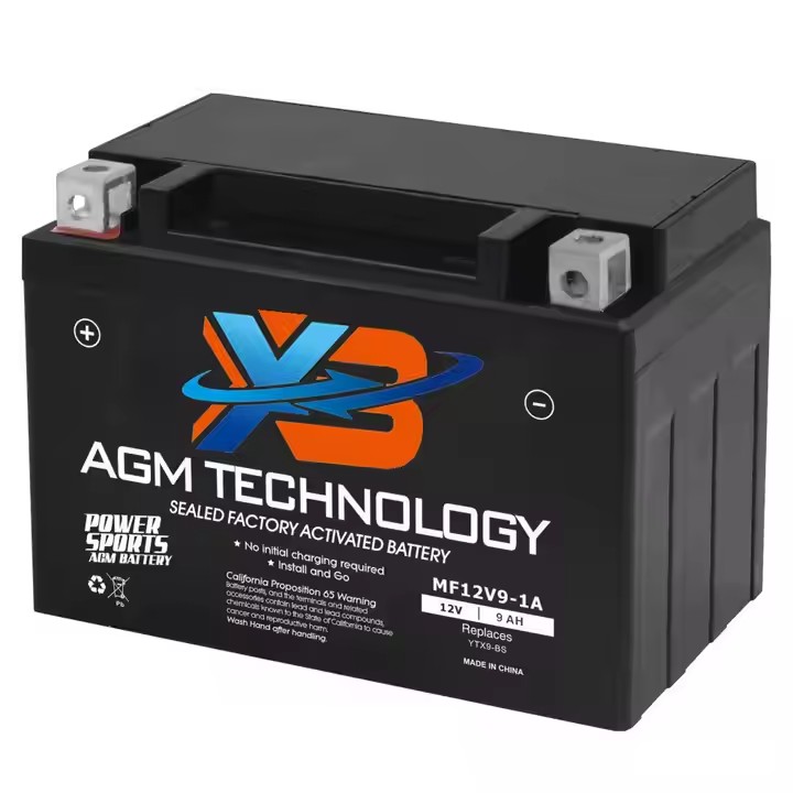 Motorcycle, ATV, Scooter Silicone Battery YTX9-BS for TRX 400EX Sportrax Fourtrax GSXR600 LTZ250 ZX6