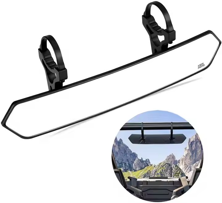 UTV SXS Center Mirror 2008-2022 Polaris RZR for Kawasaki, Arctic Cat Wildcat