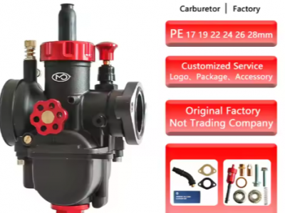 PE Motorcycle Carburetor 17 19 22 24 26 28mm Flange Type-A PE Carburetor with Fuel Filter for 50-150picture3