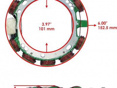 Magneto Stator for OMC Johnson Outboard 88 HP Engine 1988-1996 1989 1990 1991 1992 1993 1994 1995picture2