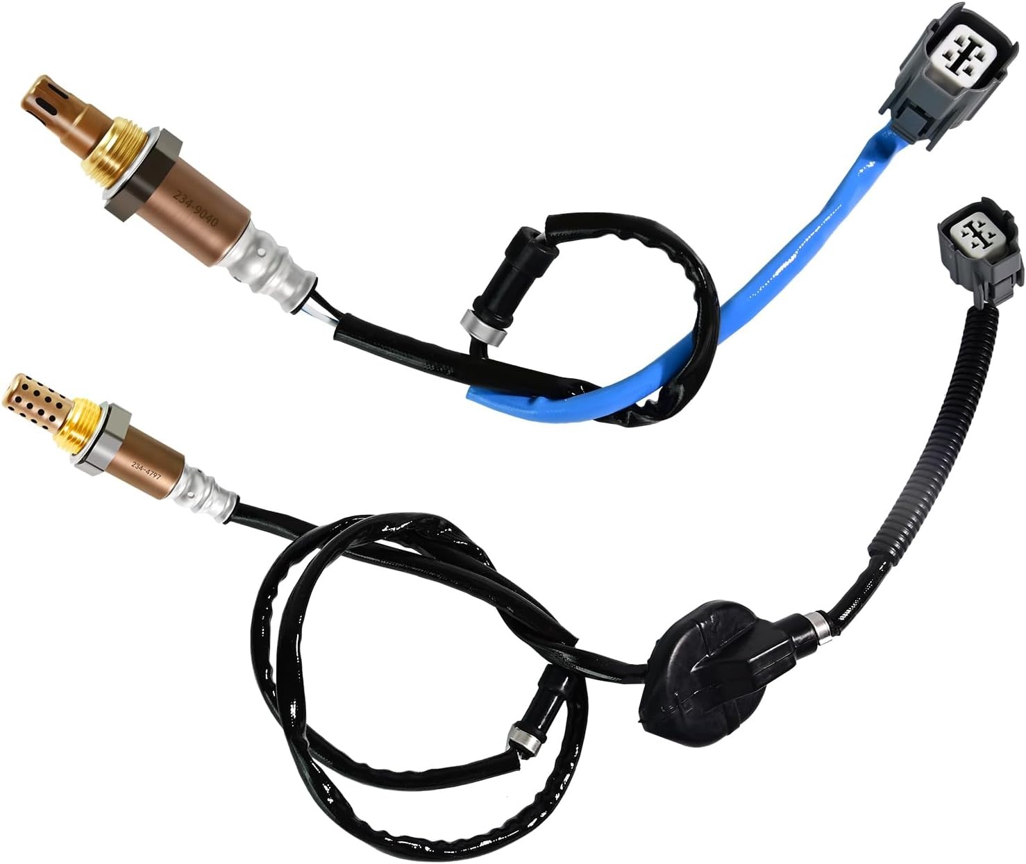 2Pcs Oxygen O2 Sensor 234-9040 234-4797 Automotive Replacement 02 Sensors Upstream Downstream Compatible with Honda