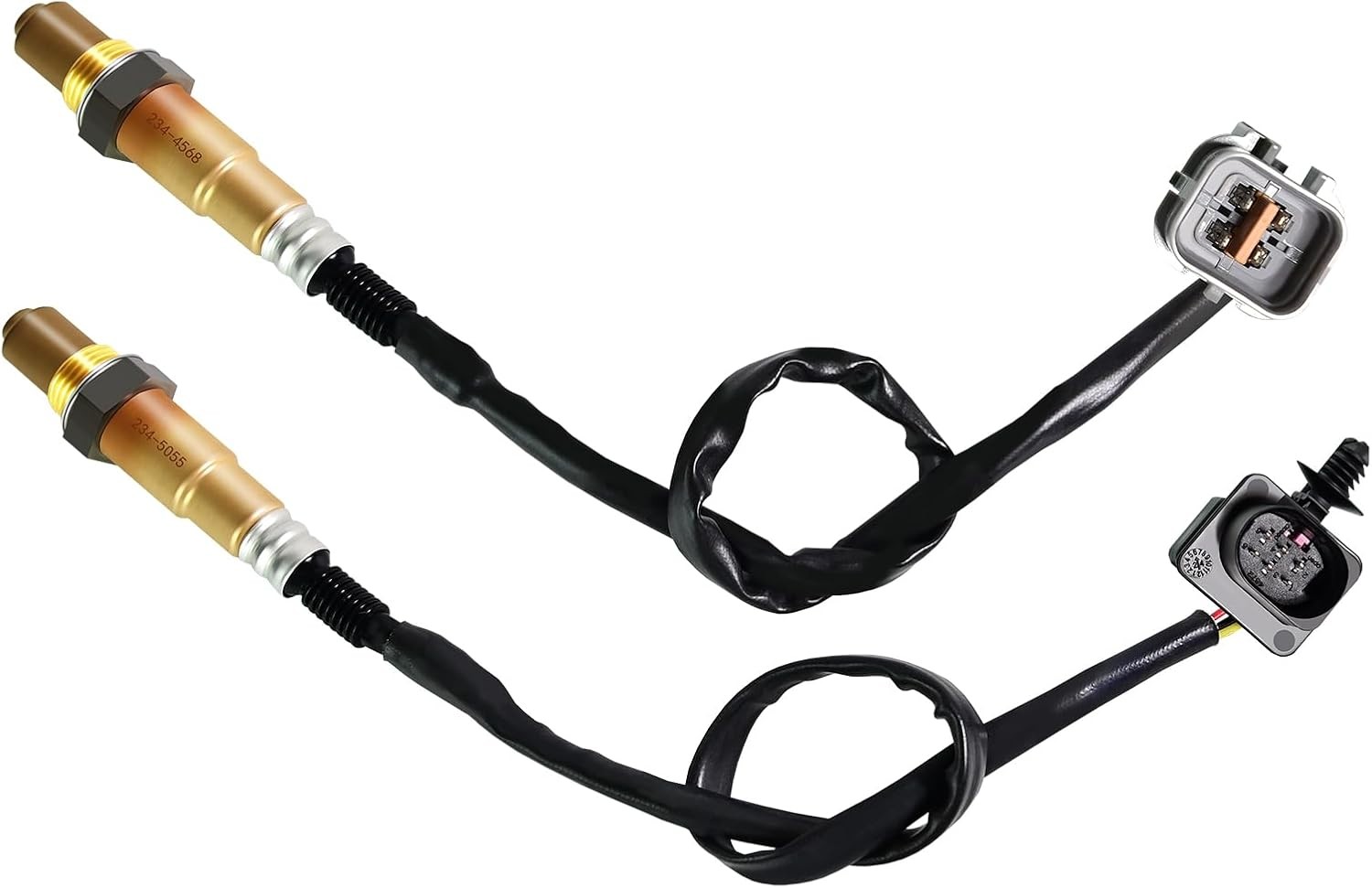 2Pcs Oxygen O2 Sensor 234-5055 234-4568, Automotive Replacement 02 Sensors Upstream Downstream Compatible with Hyundai for Kia