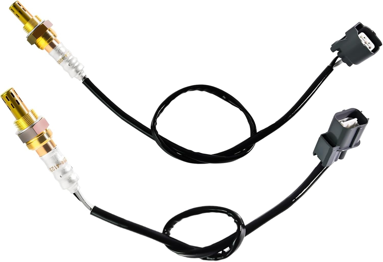 2Pcs Oxygen O2 Sensor 234-4092 234-4123, Automotive Replacement 02 Sensors Upstream Downstream Compatible with Honda for Civic 1.7L 2001 2002 2003 2004 2005 (D17A7 Engine Only)