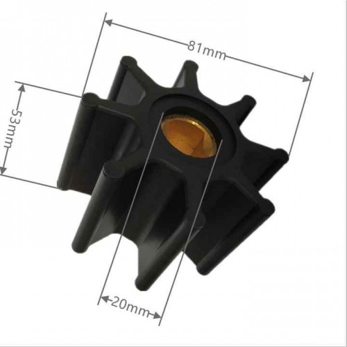 Marine Water Pump Rubber Flexible Impeller JMP7502 Diesel Electric Inboard Boat Engine Parts Sea Water Copper Stainlesspicture3