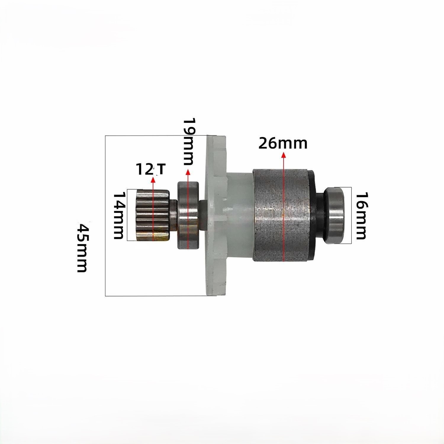 Electric Weeder 21V Brushless Mower Motor 12 Teeth Lithium Ion Lawn Mower Hedge Rotor