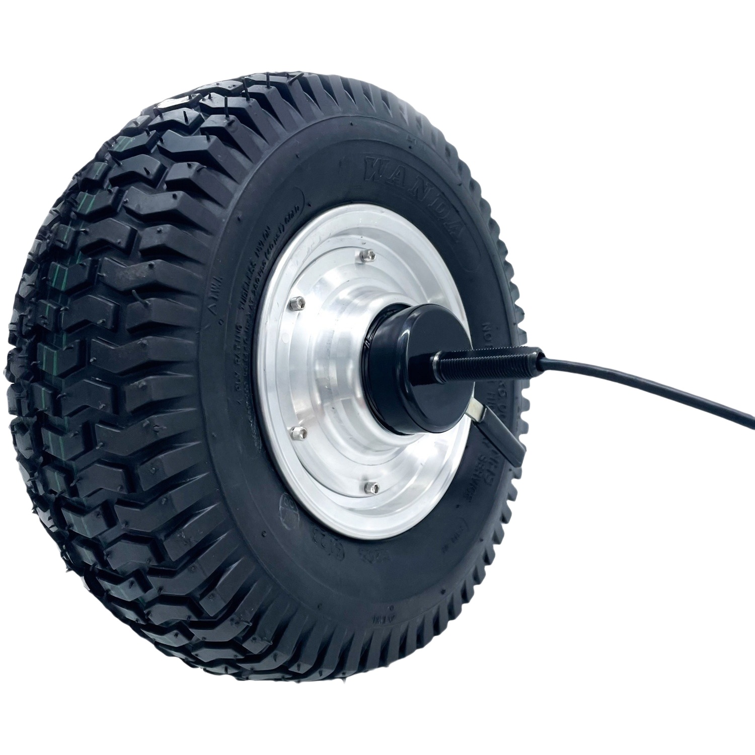 13 inch single shaft electromagnetic brake motor sightseeing car scooter 24V48V DC brushless wheel motor