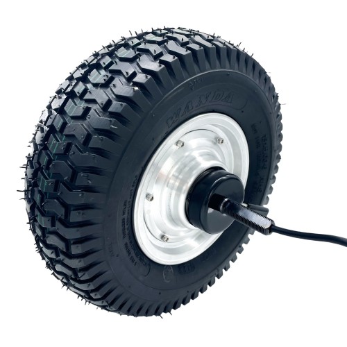 13 inch single shaft electromagnetic brake motor sightseeing car scooter 24V48V DC brushless wheel motorpicture2