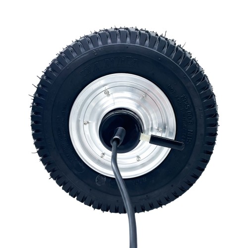 13 inch single shaft electromagnetic brake motor sightseeing car scooter 24V48V DC brushless wheel motorpicture3