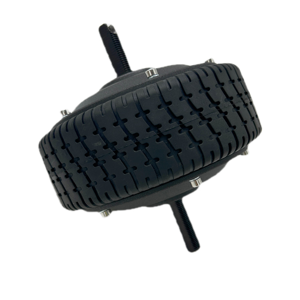 6 inch magnetic encoder motor 12V/48V DC brushless motor black cover dual axle hub motor