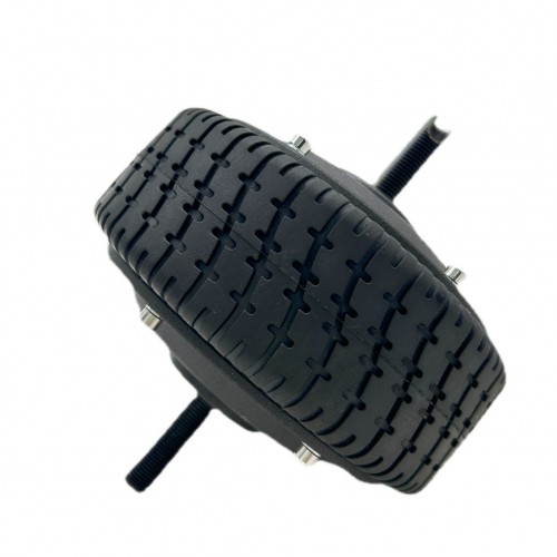 6 inch magnetic encoder motor 12V/48V DC brushless motor black cover dual axle hub motorpicture3