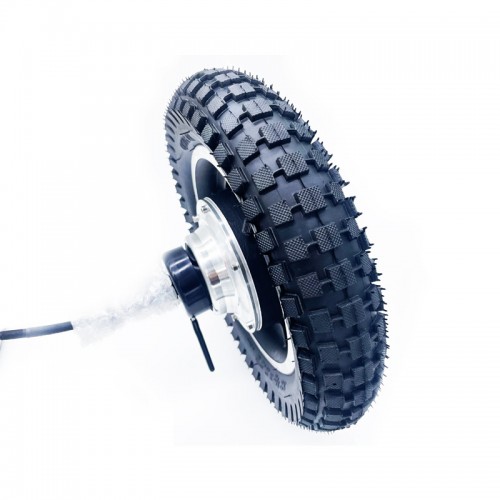 12 inch electromagnetic brake motor off-road anti-skid anti-blast tire DC brushless wheel motorpicture2