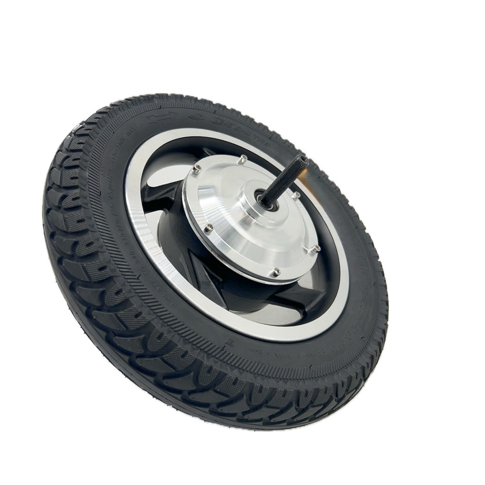 12 inch dual shaft silver cap encoder motor mobility scooter toothed DC brushless high torque electric vehicle