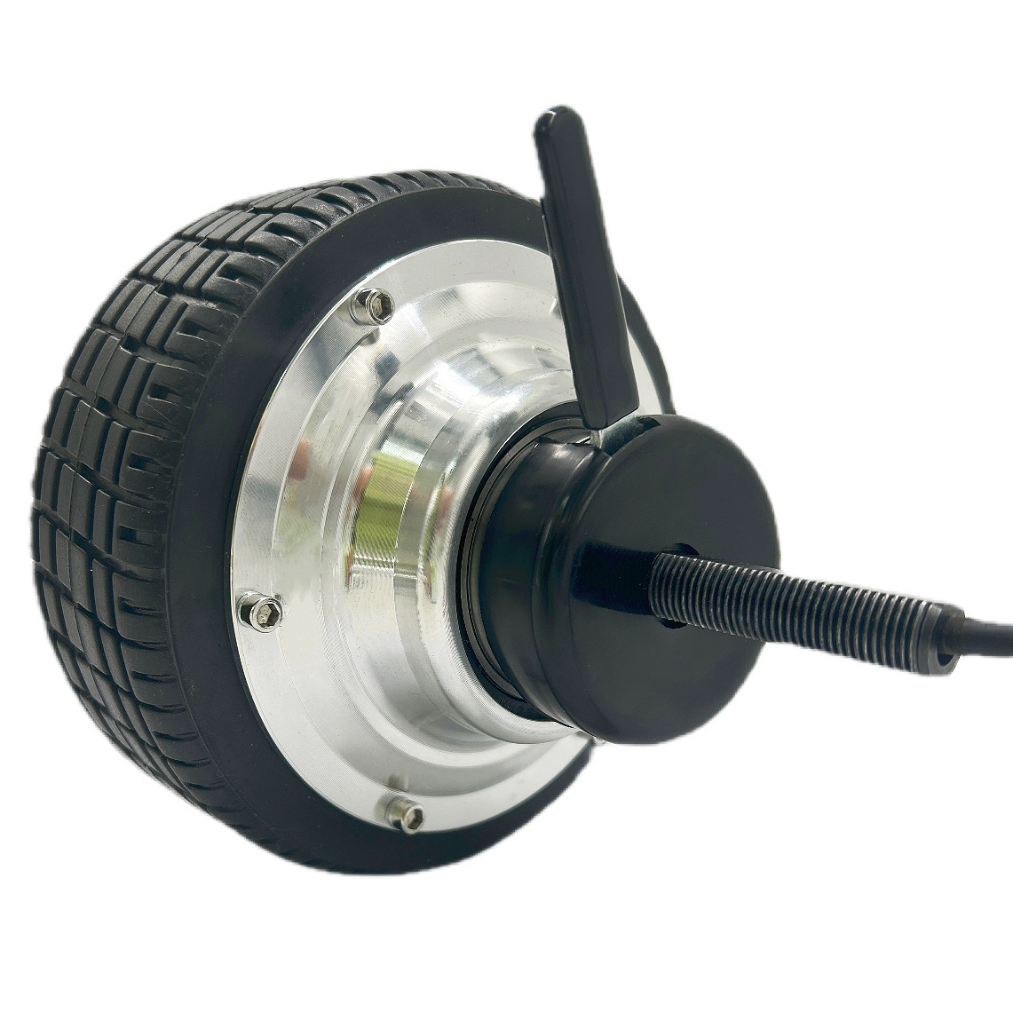 6 inch single shaft silver cover electromagnetic brake motor high torque DC brushless mobility scooter electric car motor