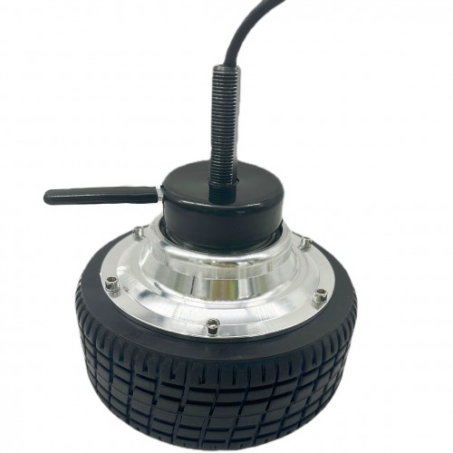 6 inch single shaft silver cover electromagnetic brake motor high torque DC brushless mobility scooter electric car motorpicture3