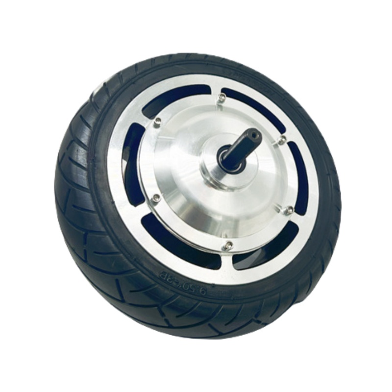 9.5 inch hub motor dual axle silver cover 48V DC brushless mobility scooter electric car mute