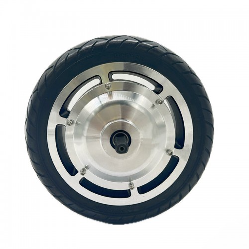 9.5 inch hub motor dual axle silver cover 48V DC brushless mobility scooter electric car mutepicture2