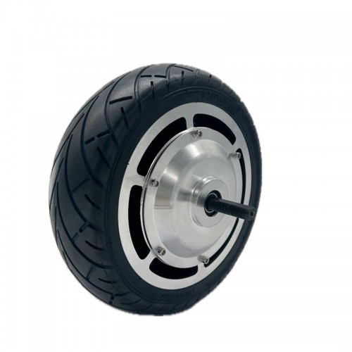 9.5 inch hub motor dual axle silver cover 48V DC brushless mobility scooter electric car mutepicture5