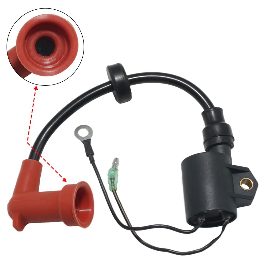 Ignition Coil 61N-85570-00 61N-85570-10 for Yamaha 1994-2012 20HP 20, 1994-2016 25HP 25, 1998-2012 30HP 30