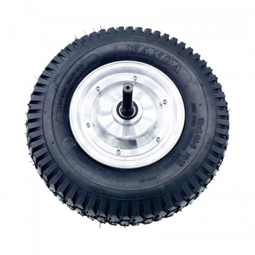 13 inch silver cover DC brushless wheel motor off-road tires golf cart single and double side axle motorpicture2