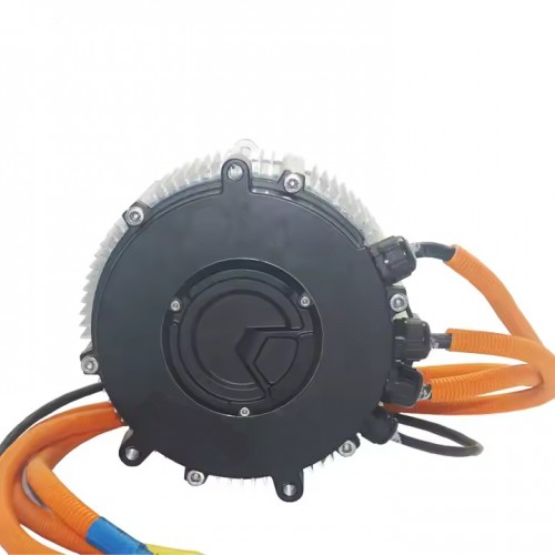 High power SIA200-50 12000W 150KPH center drive motor with gearbox for electric motorcyclepicture2
