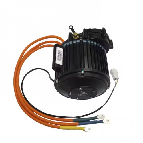 72V 80KPH QSJ138 55H 2500W Center Drive Motor with High Speed Motorcycle Transmissionpicture4
