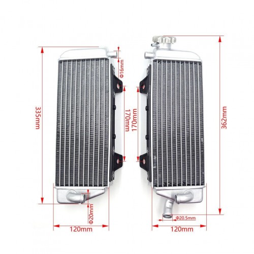 Off-road Motorcycle Dirt Bike Aluminum Radiator Cooler for KTM EXC EXCF SX SXF XC XCF HUSQVARNA FC FE FX TC TE TXpicture4
