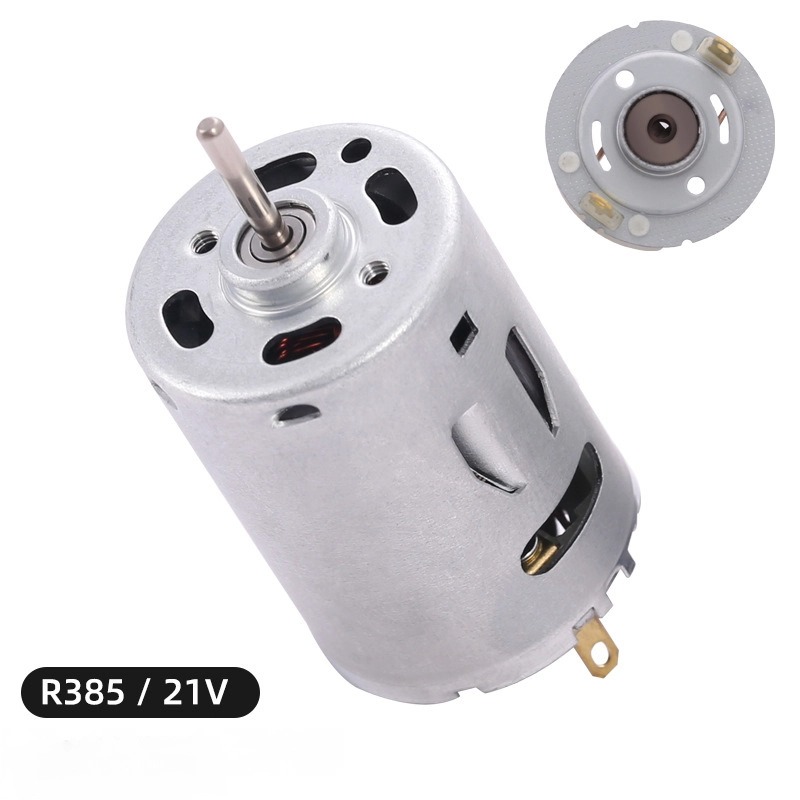 R385 21V high speed double ball motor micro motor vacuum cleaner high torque vibration motor DC storm gun motor