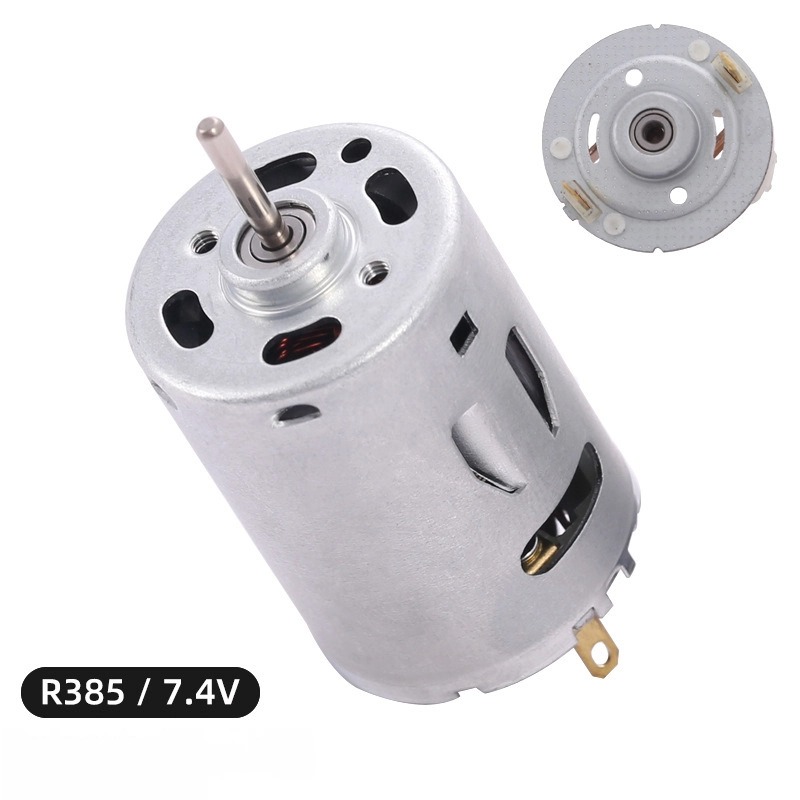 R385 7.4V high speed double ball motor micro motor vacuum cleaner high torque vibration motor DC storm gun motor