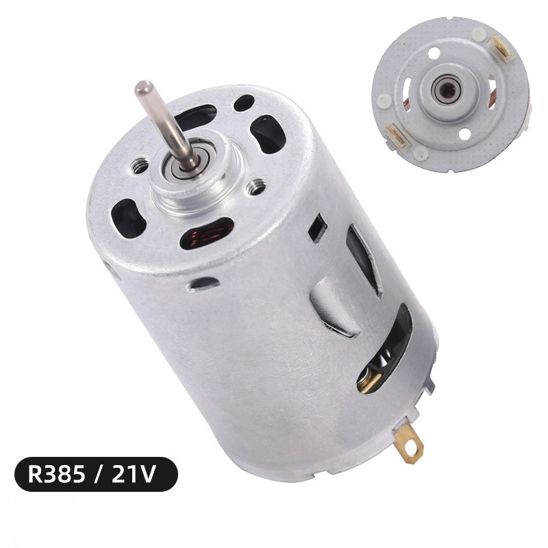 R385 21V high speed double ball motor micro motor vacuum cleaner high torque vibration motor DC storm gun motor