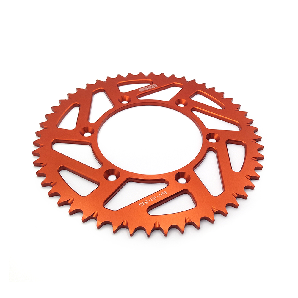 Motorcycle Dirt Bike Aluminum Alloy Rear Chain Sprocket 52T SX SXF XC XCF XCW EXC EXCF for KTM HUSQVARNA GASGAS