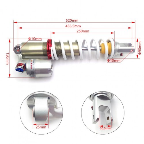 Dirt Bike Motocross 2023 SX SXF XC XCF LDS Adjustable Rear Shock Absorber for KTM 125 150 250 300 450picture2