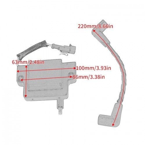 Lgnition Coil for Ski-Doo Skandic WT / SWT 600HO E-TEC 2-Stroke 2015–2020picture6