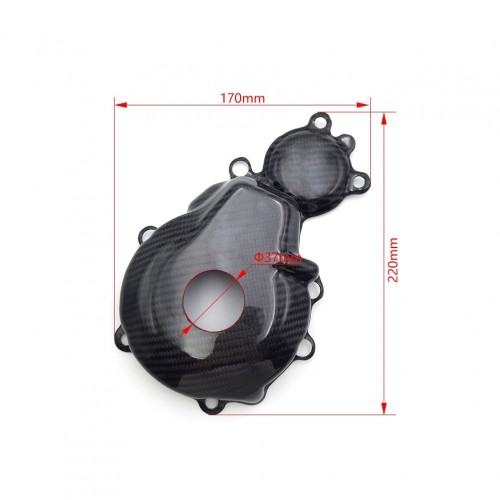 Motorcycle Carbon Fiber Protection FE 250 350 Ignition Cover Guard for HUSQVARNA FE 250/350 2017-2023 FE 350S 2020-2023picture3