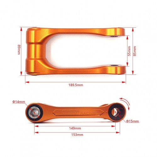 Motorcycle Dirt Bike Suspension Connecting Rod Adjustable Lowering Link SX XC TC FC Linkage ARM for KTM HUSQVARNA GASGASpicture3