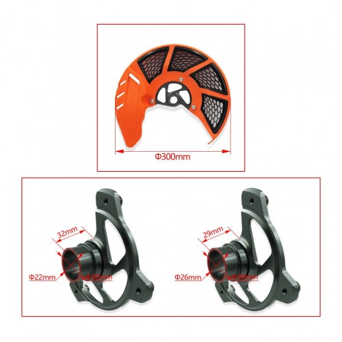Off-road Motorcycle EXC EXCF SX SXF XC XCF XCW Two-color Front Brake Disc Cover Protection for KTM HUSQVARNApicture5