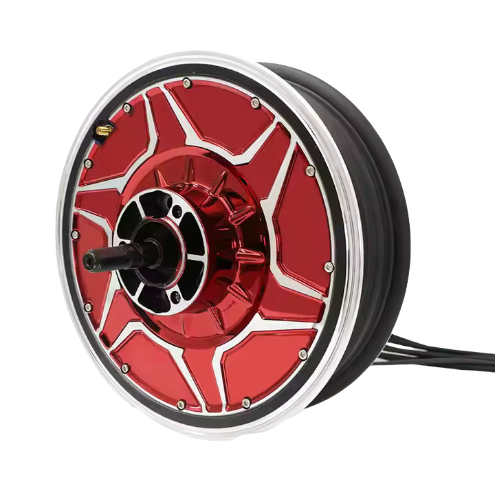QSMOTOR 12 inch 9000W 268 60H V5 80-120kph Electric Motorcycle Hub Motor