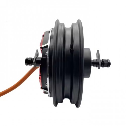 QSMOTOR 10 inch 4000W 205 V4 48V - 96V BLDC Hub Motor Electric Scooter Motorpicture3