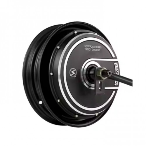 QS motor 10*2.15 inch 7000W 212 V4 72V for EV BLDC brushless hub motorpicture5
