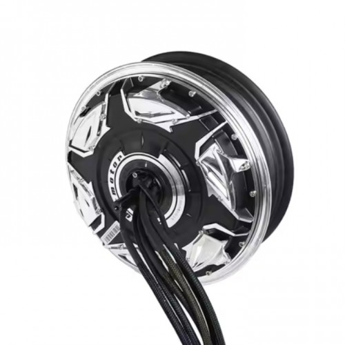 QS Motor 12*3.5 inch 268 90H 25kW 72V 130KPH-170KPH Electric Motorcycle Hub Motorpicture2