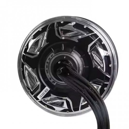 QS Motor 12*3.5 inch 268 90H 25kW 72V 130KPH-170KPH Electric Motorcycle Hub Motorpicture3