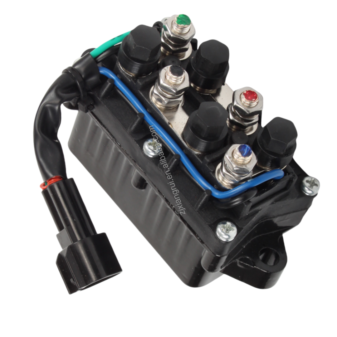 Trim Tilt Relay 61A-81950-01-00 61A-81950-00-00 for Yamaha 3 Pin Yamaha 2-stroke 60hp 1993-05 70hp 1993-09 75hp 1994-99