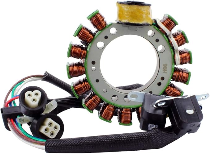 Generator Stator with Yamaha YFM 350 Big Bear / YFM 350 Warrior 1987-1989，1UY-85510-20-00 2XK-85510-20-00