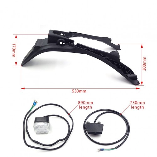 Off-road Motorcycle Modified Parts LED Taillight License Plate Holder Tail Light Support for HUSQVARNA FE TE TX 17-19picture4