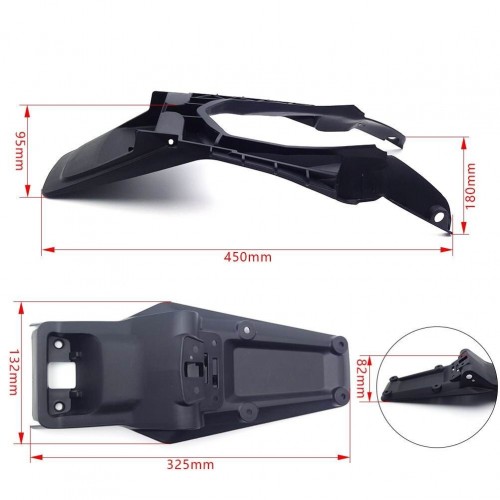 Off-road Motorcycle LED Tail Light Taillight Bracket License Plate Light Holder Support for HUSQVARNA FE TE 250 300 350 450picture5